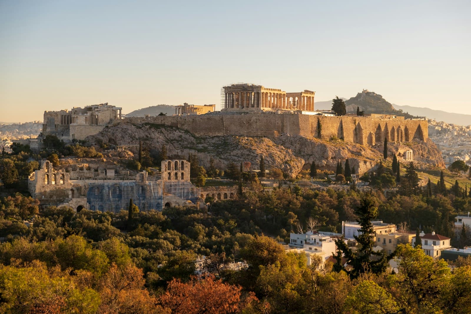 Le Parthénon sur l'Acropole d'Athènes