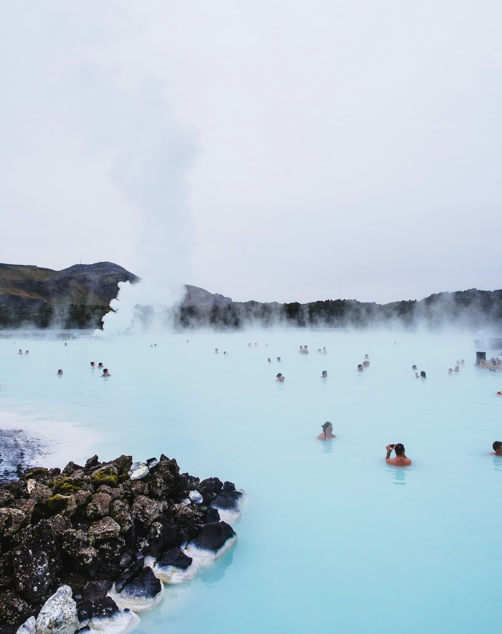 Milky-blue Blue Lagoon geothermal spa Iceland