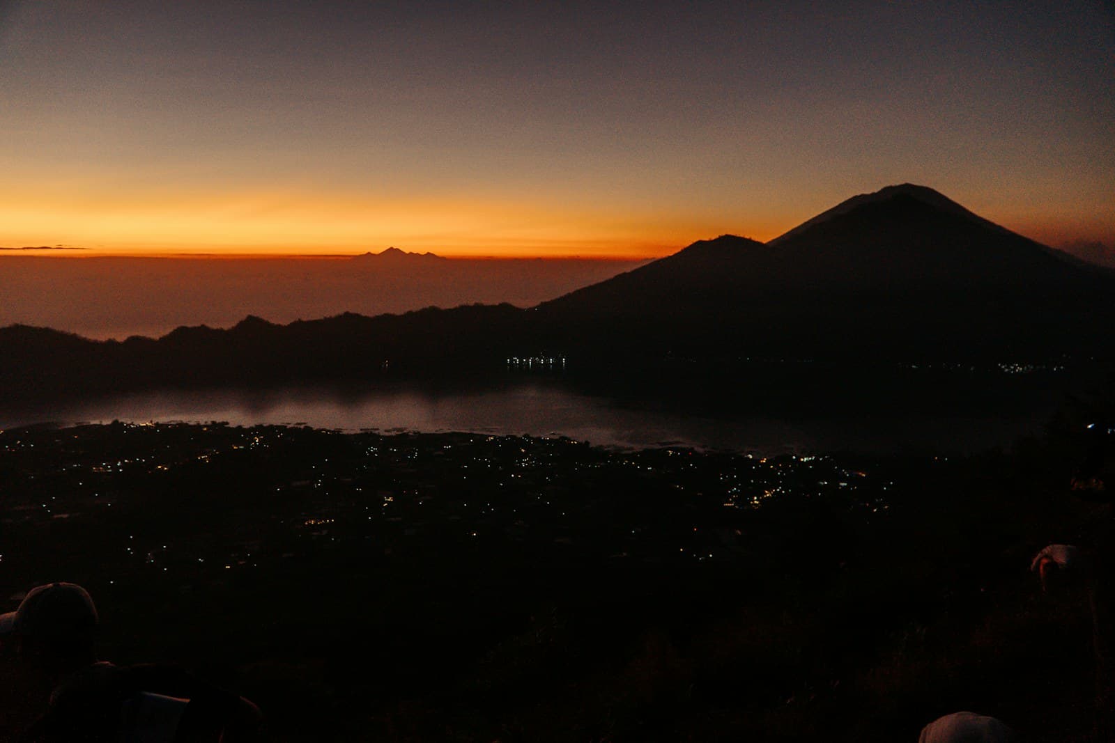 Sunrise from Mt Batur summit
