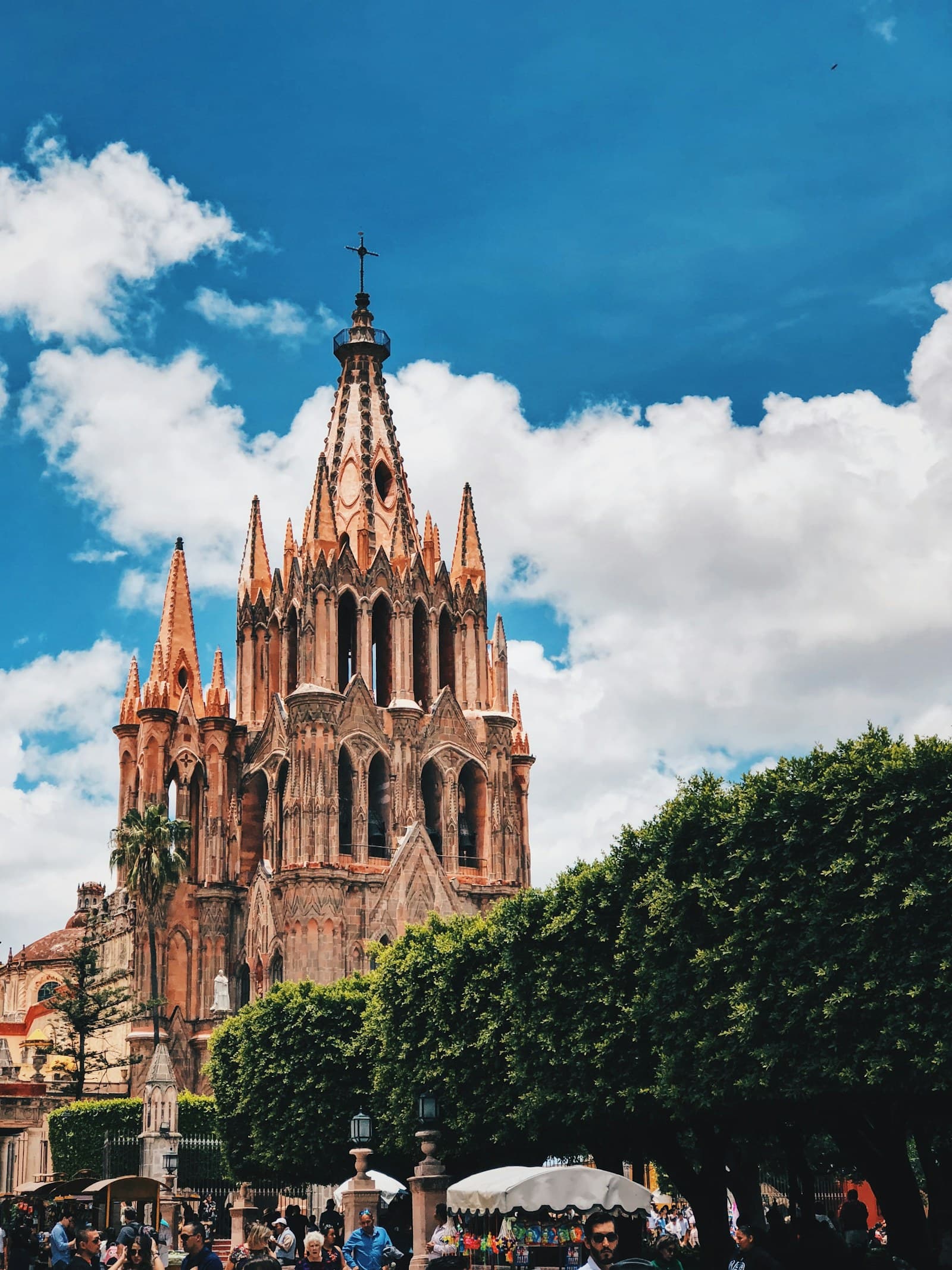 Pink Parroquia church in San Miguel de Allende