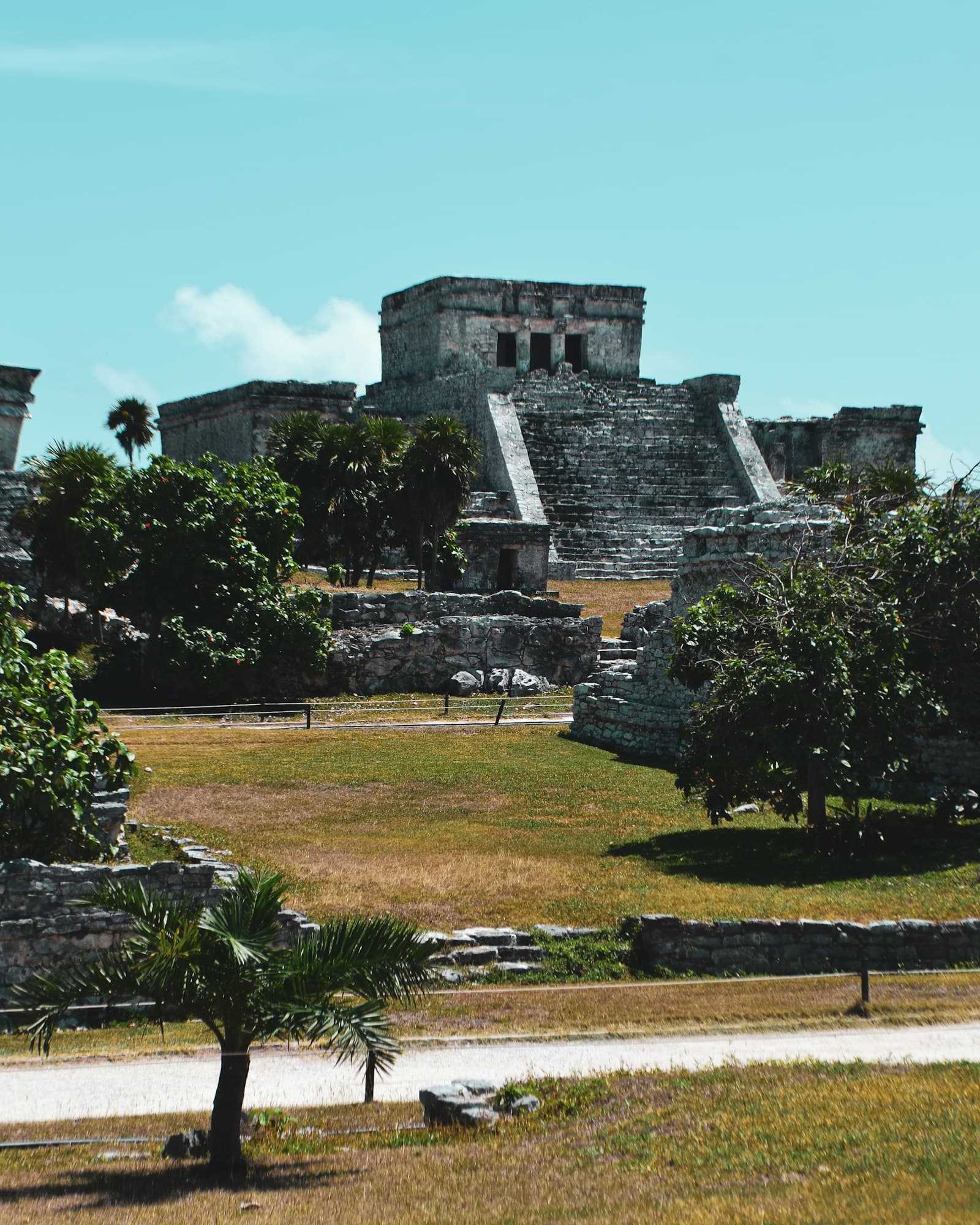 Tulum Mayan ruins overlooking the Caribbean