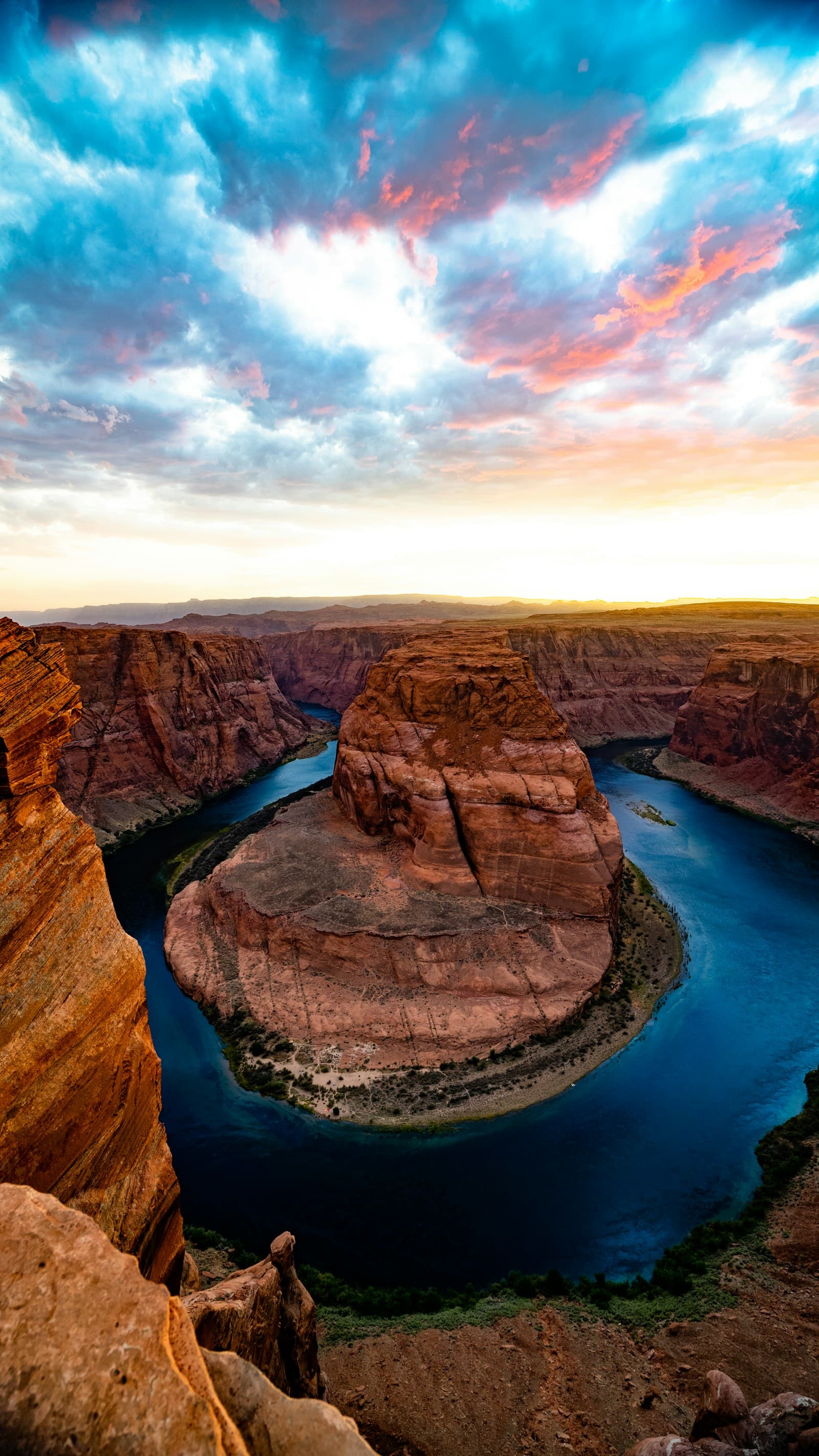 Grand Canyon viewed from the South Rim at sunset
