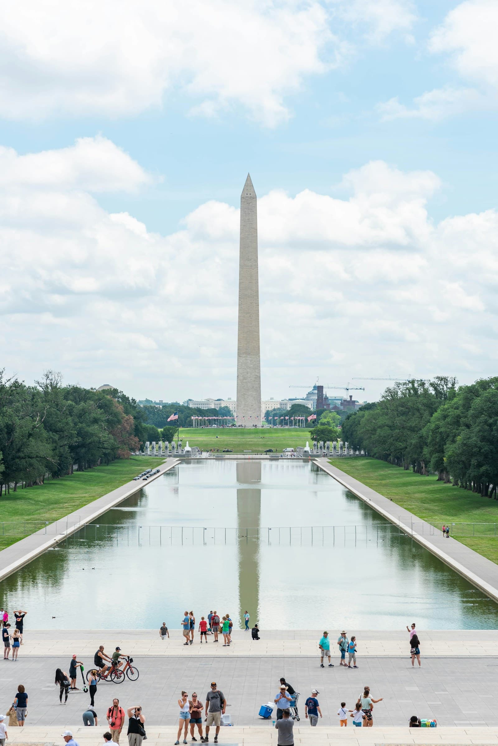 Washington Monument reflected in the Reflecting Pool