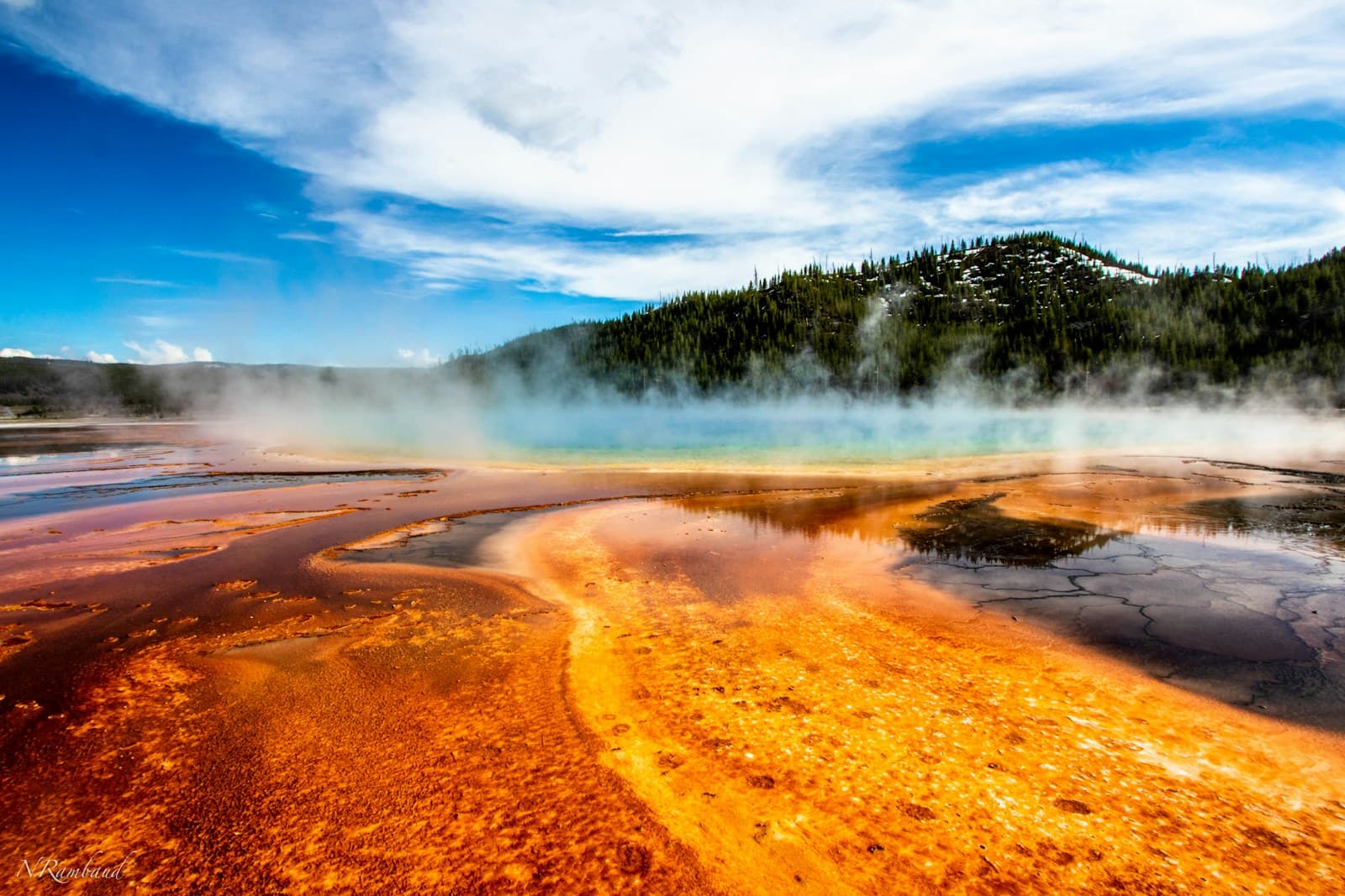 Grand Prismatic Spring in Yellowstone